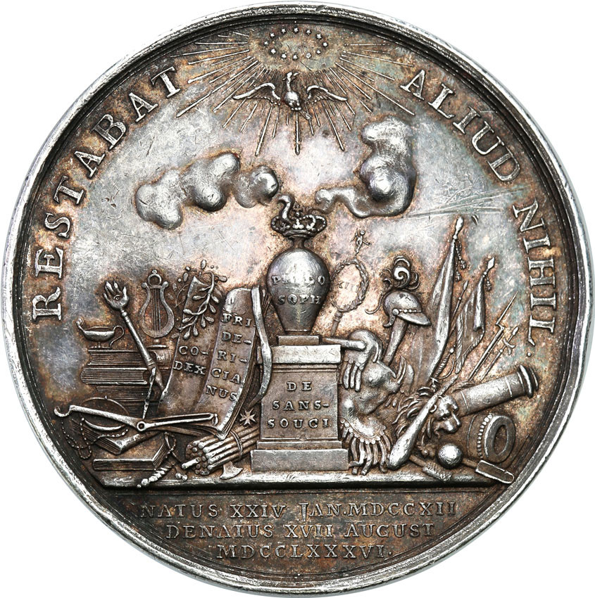 Niemcy, Prusy. Fryderyk III (1740-1786). Medal na śmierć 1786